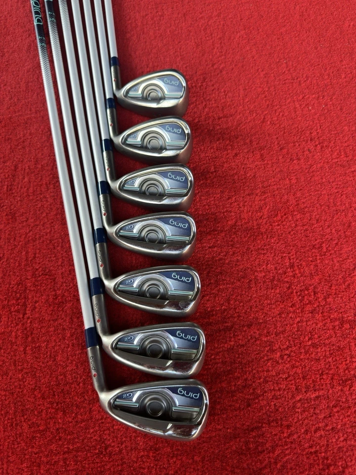 PING GLe Womens Irons 6-W, U & S (7pcs) Red Dot ULT230 Lite Graphite Ladies Flex - Image 3 of 4