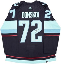 Kraken Joonas Donskoi Auto Blue Adidas Jersey Size 54 Inaugural Season Fanatics