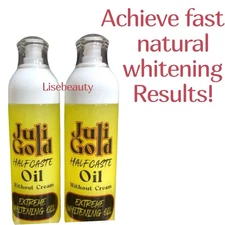 Juli Gold Half-C Whitening Oil WithOut Lotion 250ml. Smooth Softer Fast Result!