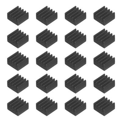 20Stk 9x9x5mm Kühlkörper Aluminium Kühler Kühlkörper Kühlung Schwarz - Bild 1 von 4