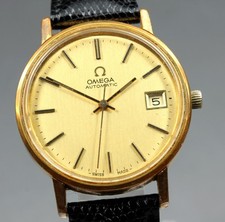 Montre automatique homme vintage Omega Seamaster Cal.1012 cadran doré...