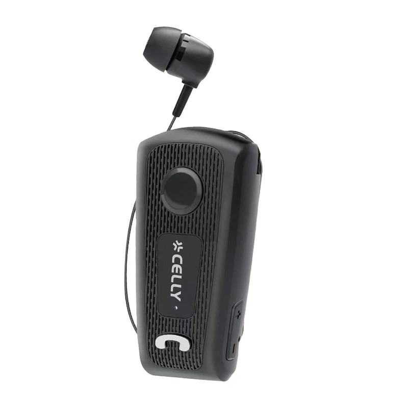 Auricolare Bluetooth per Telefonate con CAVO RETRATTILE Cuffia Vivavoce CELLY, fotografia 7 di 9