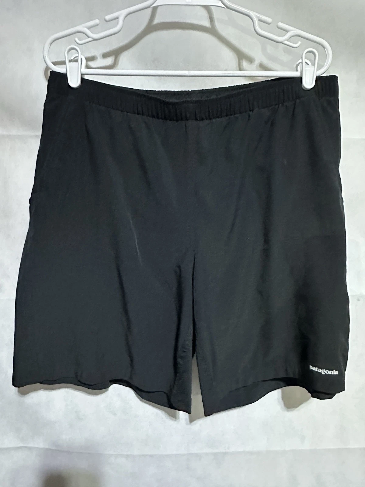 Patagonia Men’s XL Nine Trails Black Shorts 7.5” Inseam Trunks Outdoor Gorp