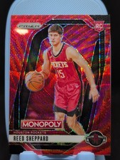 2024-25 Panini Prizm Monopoly - Reed Sheppard #72 Ruby Wave Prizm (RC)