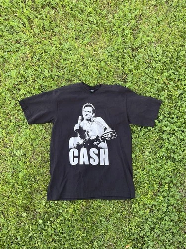 Vintage Y2K Johnny Cash T Shirt Dream USA Tag Size Large Vintage vintage concert t-shirt, vintage, size L, single stitch, B+ condition