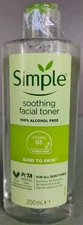 Simple Kind to Skin Facial Toner Soothing 200ml 6.7oz Exp 12/2026