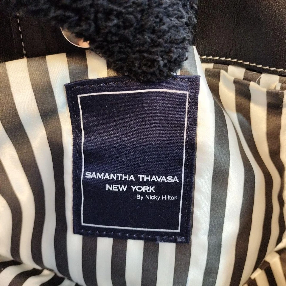 Samantha Thavasa Nicky Hilton Дамская сумка сумка с короткими ручками черный б/у - Изображение 4 из 4