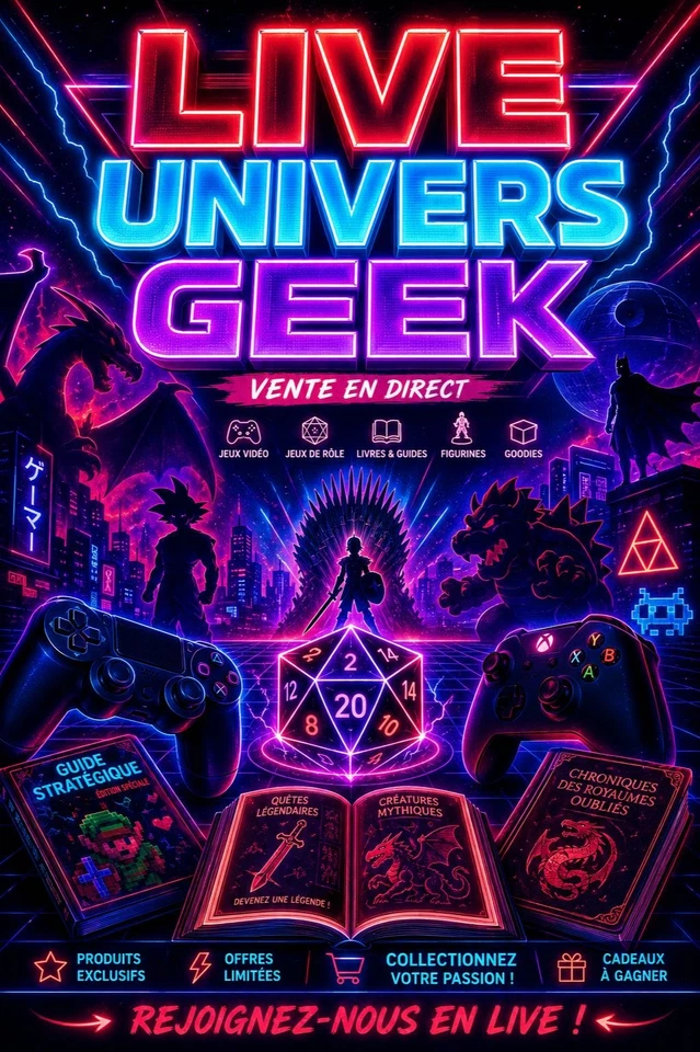 LIVE GEEK : Guides Gaming, D&D, Pokémon & Comics Rétro !