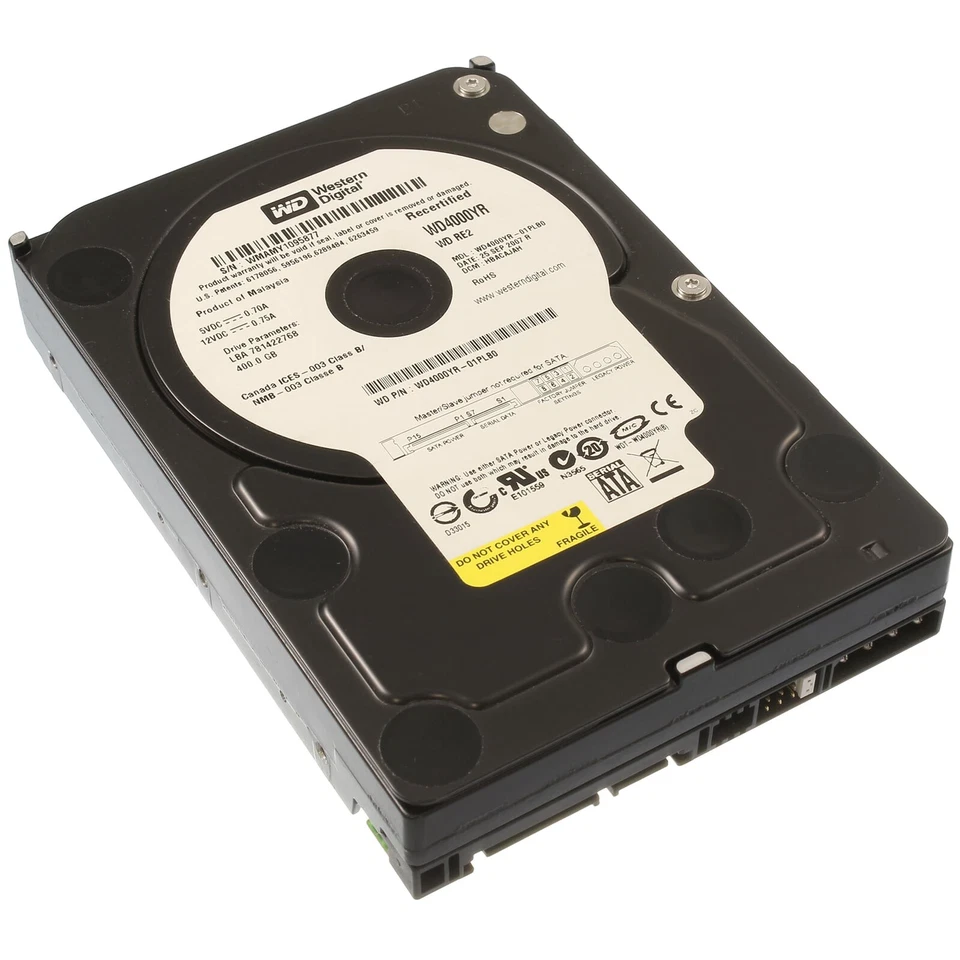 Western Digital SATA Festplatte 400GB 7,2k SATA 3,5" - WD4000YR