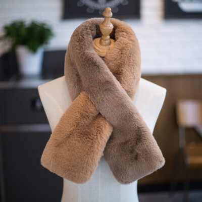 Winter Faux Fur Scarf Women's Thick And Warm Scarf Warm Fur Collar 1x