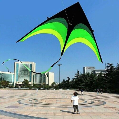 2m Large Delta Long Tail Flying Kite Kids Children Adults Kites Toy Outdoor Fun - Picture 2 of 9