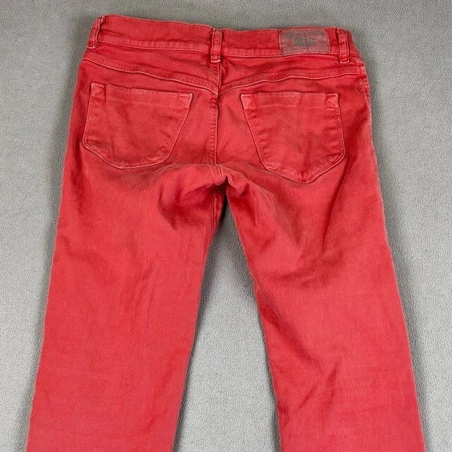 Jeans Diesel Para Mujer 29 Rosa Livier Súper Delgados Jegging Cintura Baja 066V1 Informal Foto 4 de 4