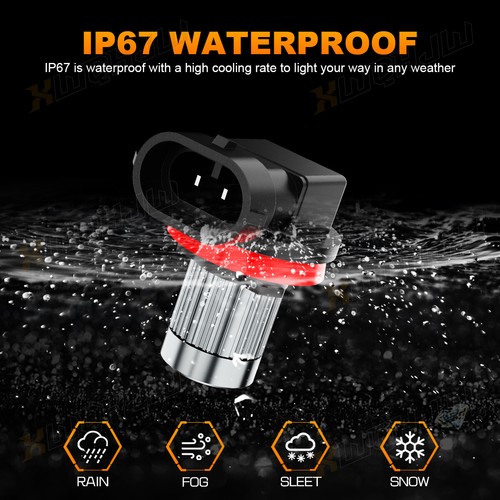Kit de faros LED para Ram 1500 2020-2021 H11 CSP bombilla baja 6000K blanco 8000LM - Imagen 4 de 12