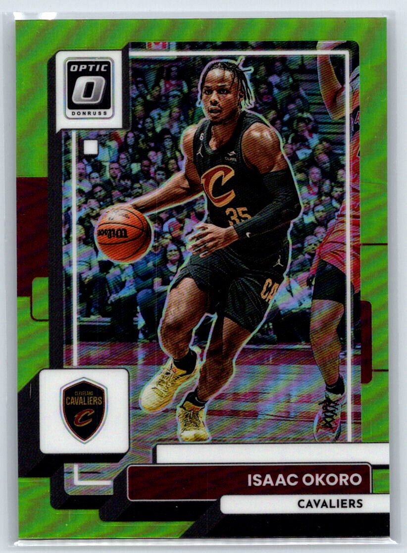 2022-23 Donruss Optic Isaac Okoro #86 /149 Lime Green Cleveland