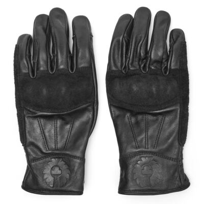 Belstaff Clinch Leather Motorcycle Gloves - Black
