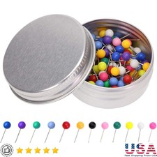 Round Push Pins 100pcs Decorative Thumb Tacks Map Tacks Office School Craft New