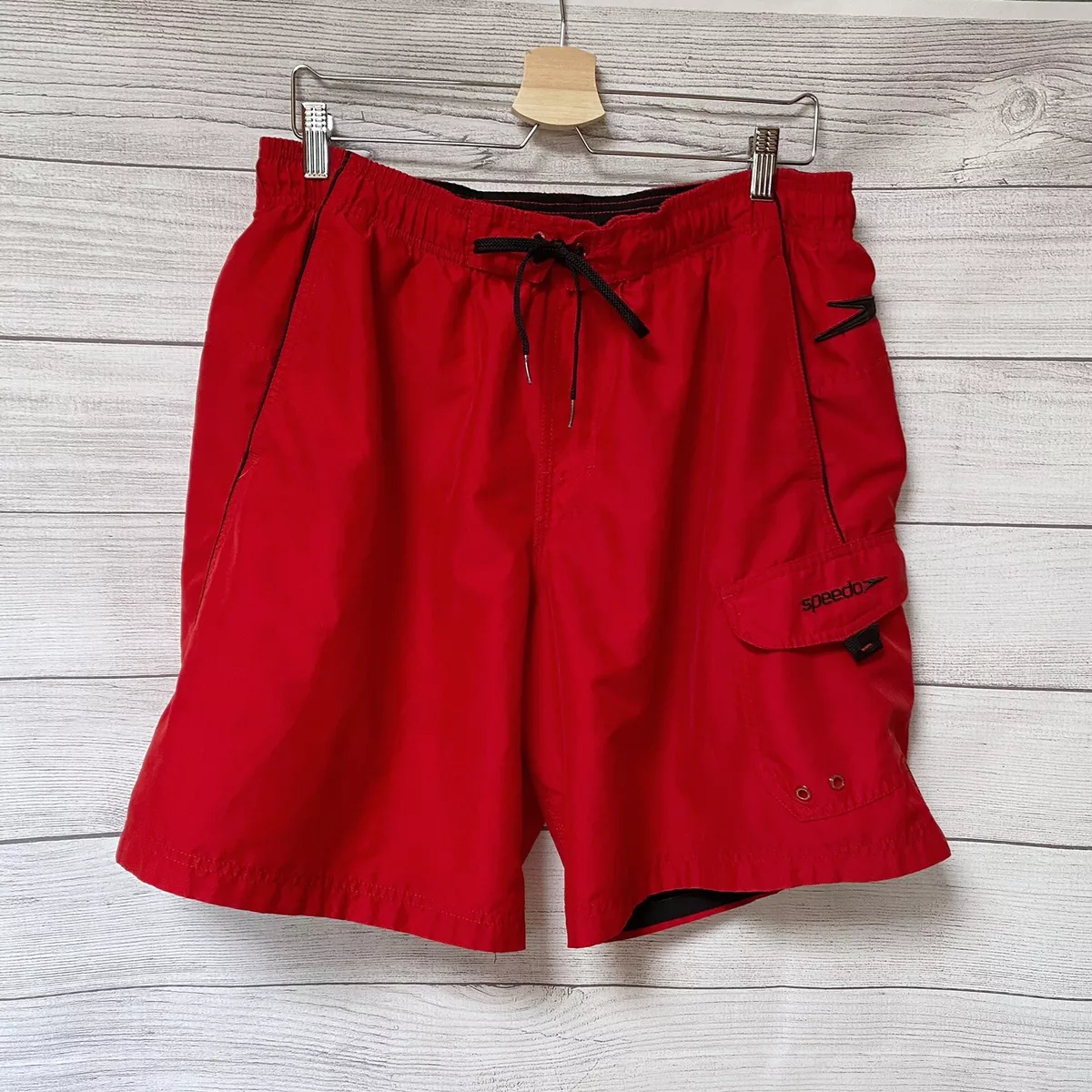 Red online speedo trunks