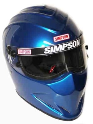 Simpson Racing DiamondBack Motorcycle/Race Helmet Blue - 7 1/8 - DOT/SNELL