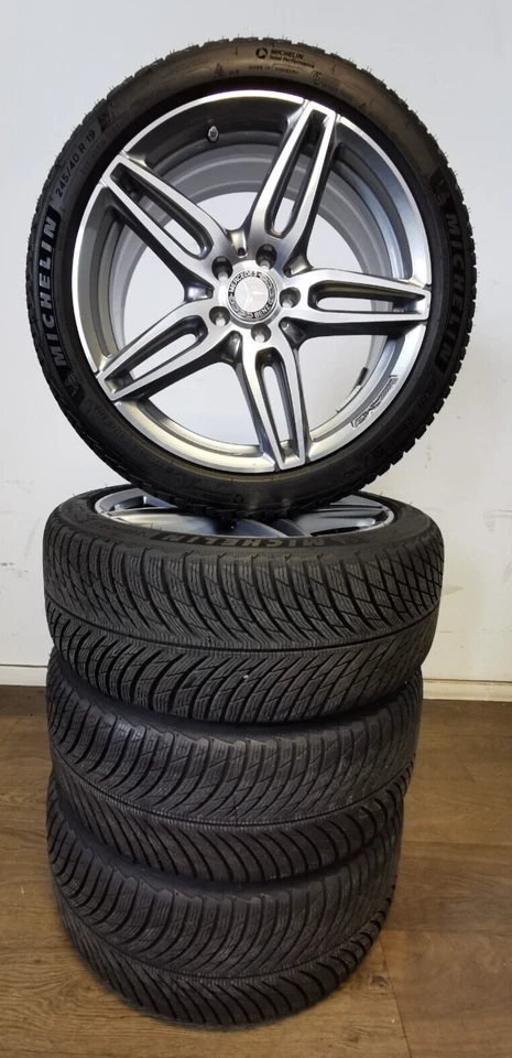 4 Winterräder 245 40 R19 Mercedes E Klasse W213 AMG 19" Alufelgen Reifen - Bild 2 von 4
