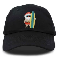 DALIX Christmas Surfing Santa Baseball Cap Embroidered Hat