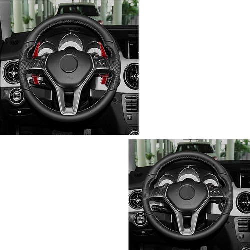 2x Palanca de cambios de paleta roja de carbono para Benz A B C E GL GLA GLK W204 W212 - Imagen 5 de 11