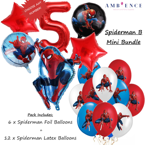 Globos Spiderman Fiesta de Cumpleaños Marvel Superhéroe Globo Helio Aire Niños Paquetes - Imagen 35 de 74