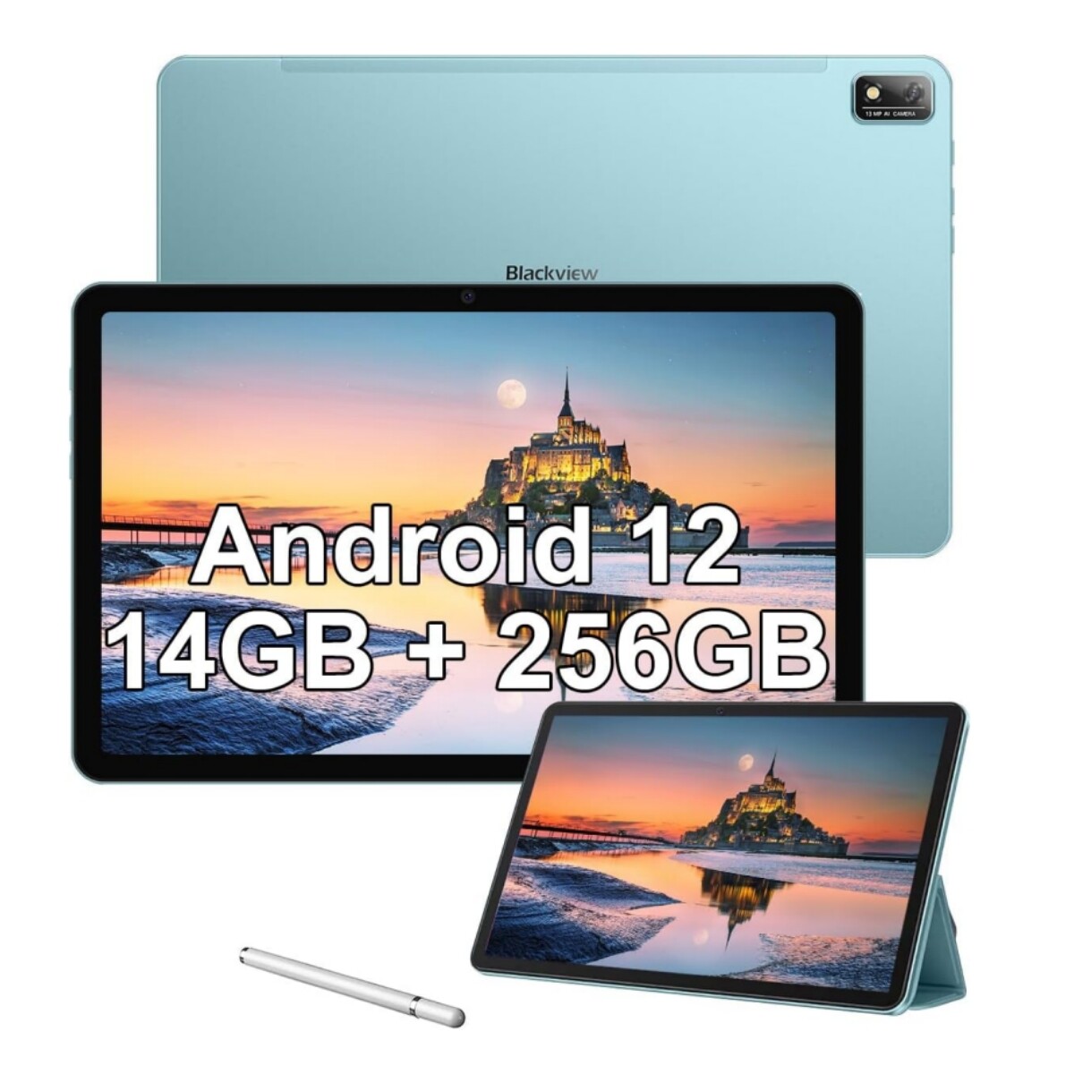 Blackview Tab 16 Tablet 11" FHD+ 14GB+256GB(TF 1TB) 7680mAh Widevine L1 1080P