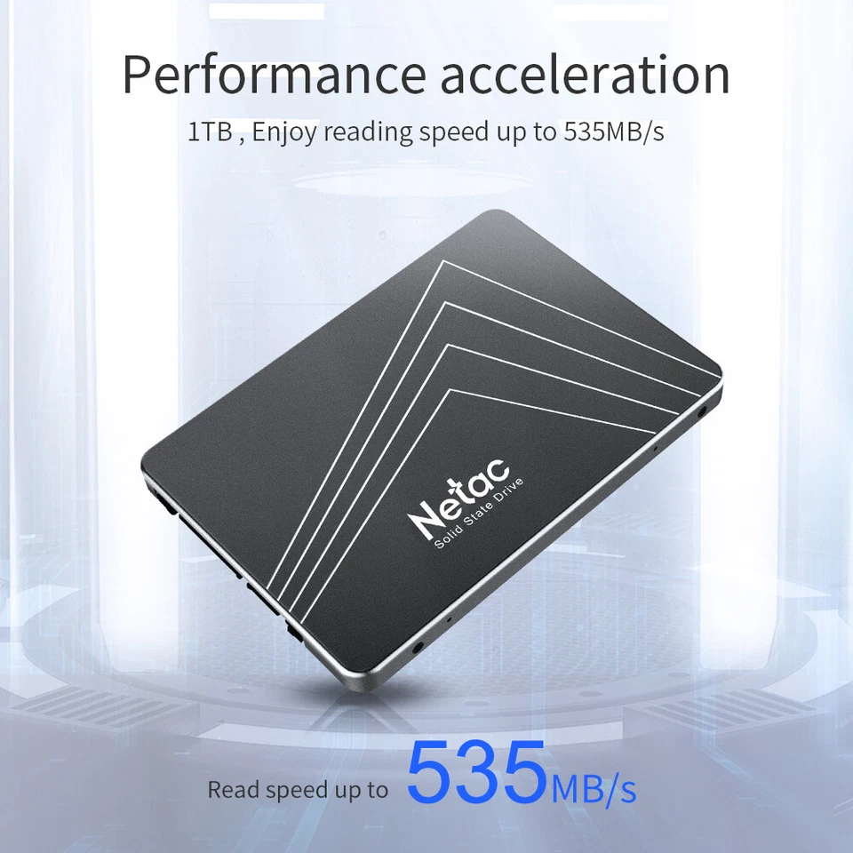 Netac 512GB SSD 2.5'' SATA III 6 Gb/s Internal Solid State Drive 500MB/s PC/MAC - Image 2 of 4