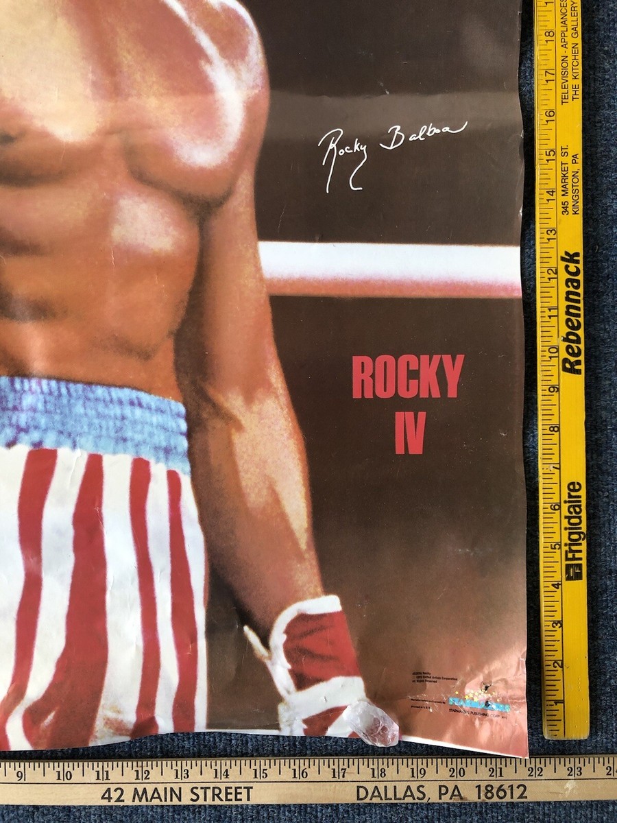 ROCKY IV ポスター　劇場公開当時物 ROCKY IV ポスター 劇場公開当時物 1985 Vintage Rocky IV