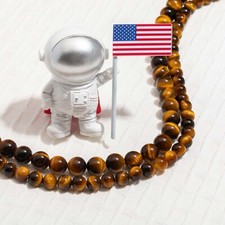 Jewelry Making DIY Golden Brown Tiger's Eye 8mm Loose Beads