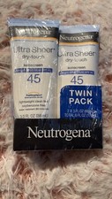 NEUTROGENA Ultra Sheer Dry-Touch Water Resistant SUNSCREEN LOTION,3 Fl Oz,2 Pack