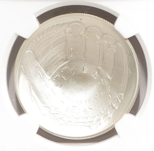 2014 P Baseball Hall Of Fame Commemorative Silver Dollar NGC MS69