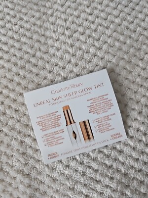 Charlotte Tilbury Unreal Skin Sheer Glow Tint Hydrating Foundation Sample Card