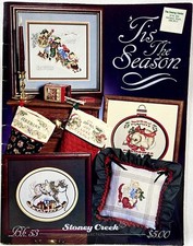 1988 Stoney Creek 'Tis The Season 53 Counted Cross Stitch Pattern Book Vtg 16298