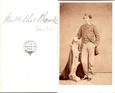 Cranfield, Dublin, The Honorable Bourke Vintage CDV Albumen Business Card CD