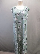 NWT STUDIO B BY BOBEAU Size XL Womens Cap Sleeve 100% Cotton T-Shirt Dress 179