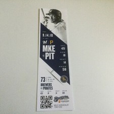 BREWERS~2018 TICKET STUB 9/14/18 VS PIRATES~Pablo Reyes FIRST HR
