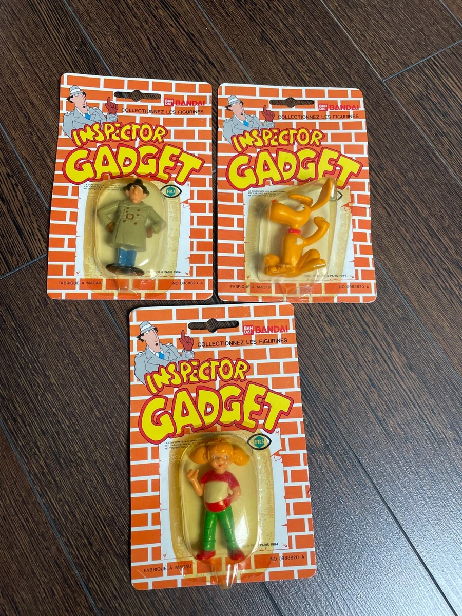 Grande figurine inspecteur gadget bandai popy 1983 complet en boî