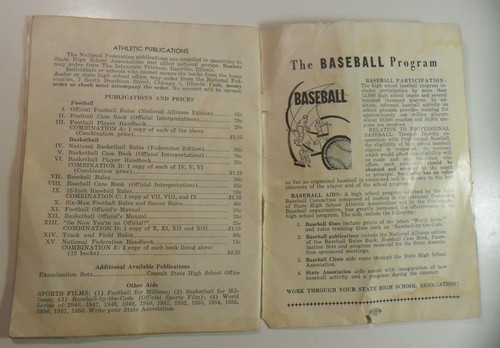 VINTAGE BASEBALL CASE BOOK FOR 1959 NATIONAL ALLIANCE EDITION - Picture 4 of 4
