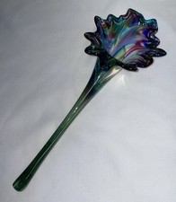 Glass Iridescent Calla Lily Made In Canada 13 Inches High
