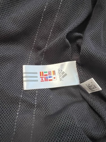 Men’s Adidas David Beckham Pulse Icon Logo Tracksuit Track Top Black Velour 2XL - Picture 9 of 10