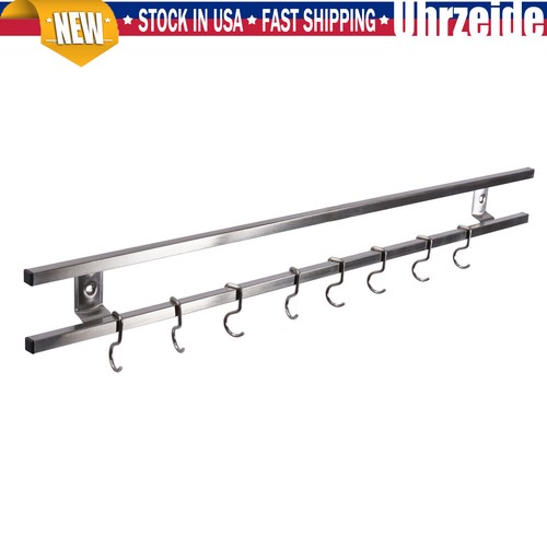 24Inch Magnetic Knife Holder Magnetic Knife Strip with 8 Hooks Powerful Magnetic - Picture 6 of 24