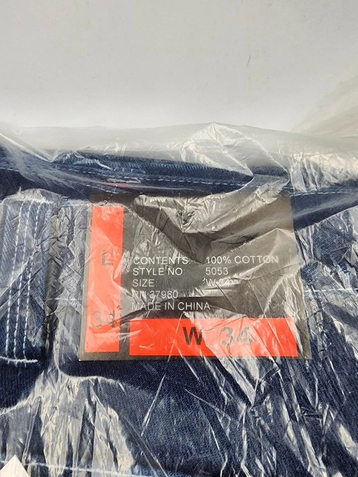 Jeans PICK WAIST FUBU The Collection 34L Y2K Azul Oscuro Carga Carpintero Sueltos Nuevos con Etiquetas Foto 4 de 4