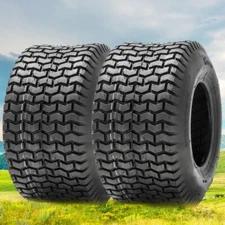 Set 2 20x10-8 Lawn Turf Tires 4Ply 20x10x8 Replacement Garden Tractor Mower Tyre