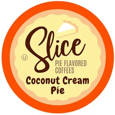 Slice Flavored Coffee Pods for Keurig 2.0 Brewers,Coconut Cream Pie, 40 Count