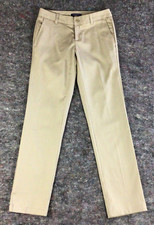 Land's End Women's Size 1 Beige Chino School Uniform Pants Flat Front