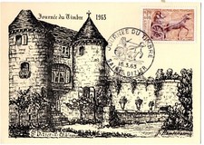 1378  + FDC   CARTE    1er JOUR   JOURNEE DU TIMBRE 1963  SAINT DIZIER