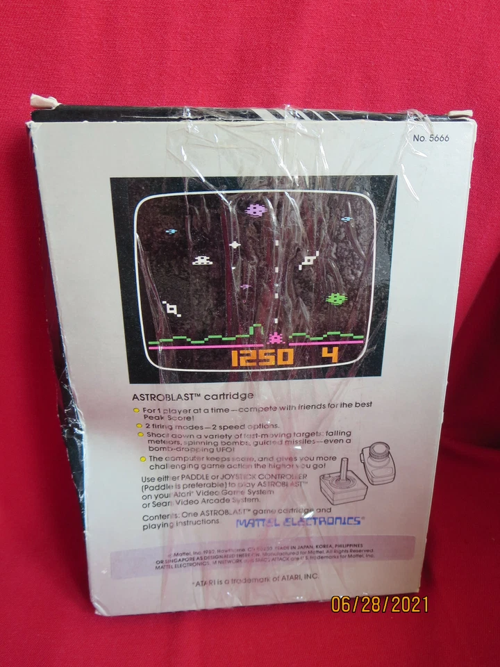 Atari 2600 M NETWORK ASTROBLAST No.5666 1982 CIB - Image 2 of 4