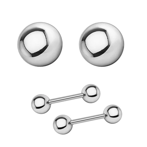 20PCS CZ Earrings Ear Stud Set Surgical Steel Bone Stud for Women Men Jewelry - Picture 10 of 17