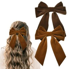 Velvet Bow Hair Clip French Barrette Hair Bows for Women Bowknot Hair Clip Ha...